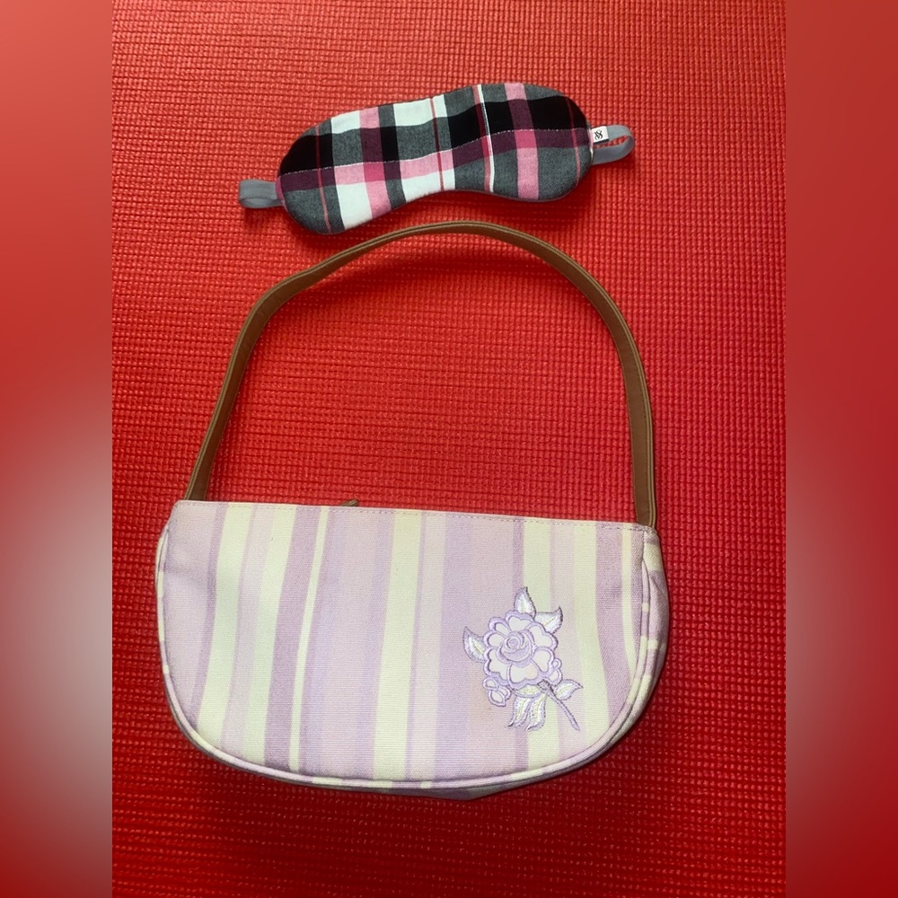 Bundle of VICTORIA’S SECRET  Cute pink mini shoulder bag & sleep mask
